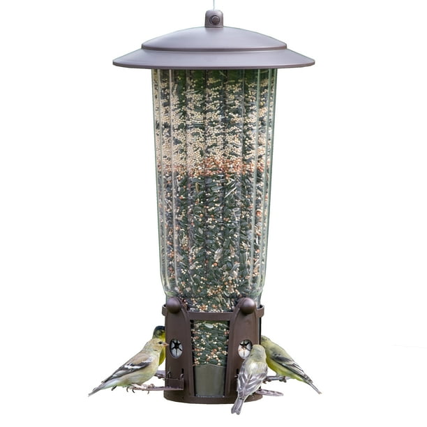 PerkyPet SquirrelBeGone Max Bird Feeder with Flexports 4 lb