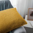 thumbnail image 2 of Home Soft Things Sherpa Pillow Cover 4 Piece Set, 20" x 20", Lemon Curry, 2 of 3