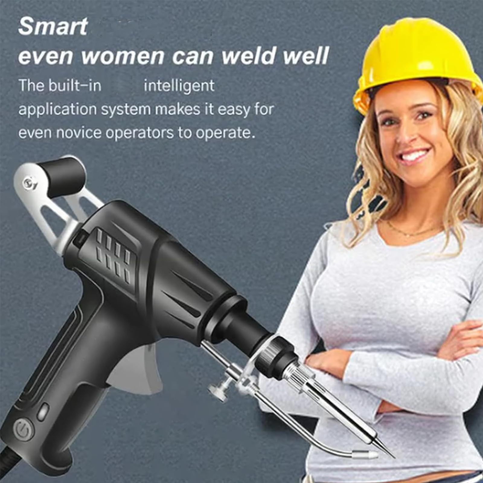 Internally Heated Industrial Welding Tools, Multi-Function Soldering Iron Soldering Gun Set, Automatic Corded Solder Iron Internal Heat, Manual Soldering Gun for Industrial Home DIY (Black)