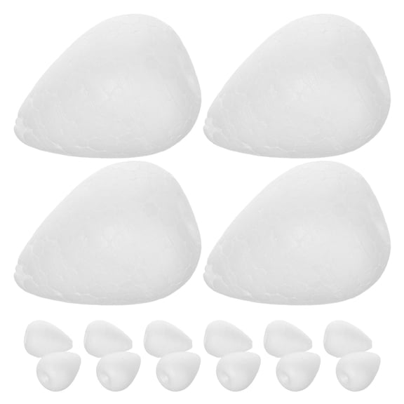 BESTOYARD 20Pcs Foam Balls for Crafts White Flower Buds Shaped DIY Supplies Wedding Party Decoration