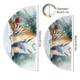 thumbnail image 3 of Tiger Christmas Trees Gifts Christmas Tree Skirt 48 Inch Winter Xmas Tree Mat for Home Party Holiday Decorations, 3 of 5