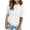 Off-white, variant on Arach&Cloz Women's Summer Fall Lightweight Tops Short Sleeve Dressy Blouse