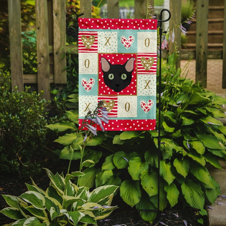 猫Love Carolines Treasures CK5131GF Mandalay Cat Love Flag Garden