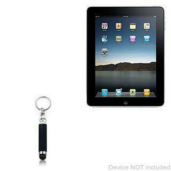 iPad Stylus Pen, BoxWave [Bullet Capacitive Stylus] Mini Stylus Pen with Keyring Loop for Apple iPad - Jet Black