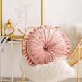 thumbnail image 2 of LCXmlly Throw Pillow Seat Pillow Ruffle Super Soft Comfortable Touch Full Filling Elastic Decorative Round Office Nap Back Support Plush Pillow Home, 2 of 5