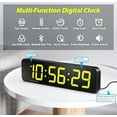 thumbnail image 3 of 15.2" Large Digital Wall Clock, Customizable RGB Color, App and Remote Control, 6-Digit LED Clock with Seconds, Alarm, Countdown, Stopwatch, Timer Clock for Home Gym Living Room Office Garage Decor, 3 of 6