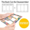 thumbnail image 4 of Yayeee Rocker Switch Wall Plate 3-Gang 6.5"x4.6" Home Decorative Outlet Cover, Yellow Floral Wave, 4 of 6