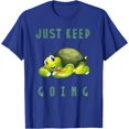 thumbnail image 1 of Just Keep Going Cute Turtle Tortoise Motivational Inspire T-Shirt, 1 of 1