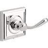 Decor Bathware Harvard Square Robe Hook, Polished Chrome