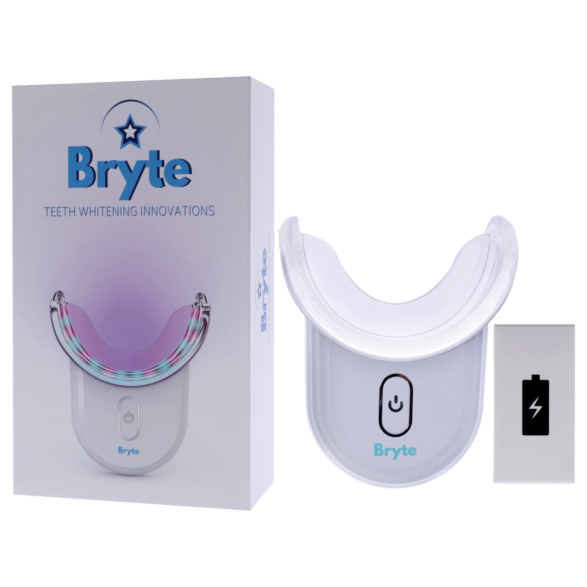 Bryte Wireless Led Teeth Whitening Kit , 5 Pc 3 Teeth Whitening Gel Pens, Bryte Smart Technology Wireless Mouthpiece, Charging Port