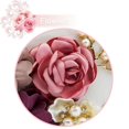 thumbnail image 4 of Women Clutches Flower Leather Envelope Pearl Evening Handbag(white), 4 of 5