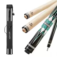 ZOKUE 3 Cushion Carom Cue Stick Low Deflection Billiard Carom Cue Set with 2 shafts and 3 Holes Carom Cue