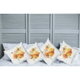 thumbnail image 2 of Ambesonne Garden Throw Pillow Cover 4 Pack, Orchid Petal Wild Exotic, 24", Red Yellow Marigold, 2 of 5
