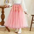 thumbnail image 6 of THDHVS Girls Tutu Skirt,Girls Long Sheer Mesh Skirt A Line Princess Dress with Full Flared Tulle Skirt for Stage Performance and Formal Events,Skirts for Girls, 6 of 6