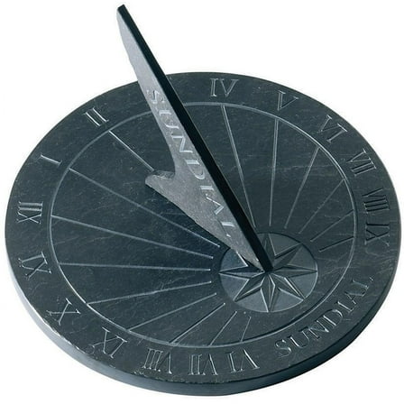 Esschert Design USA LS002 Round Slate Sundial