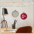 thumbnail image 6 of Uxcell Round Pin Display Board, 5.3" Velvet Wall Hanging Brooch Jewelry Display Stand Storage Holder for Enamel Pins Badges Brooches Jewelry Collection, Wine Red, 6 of 7