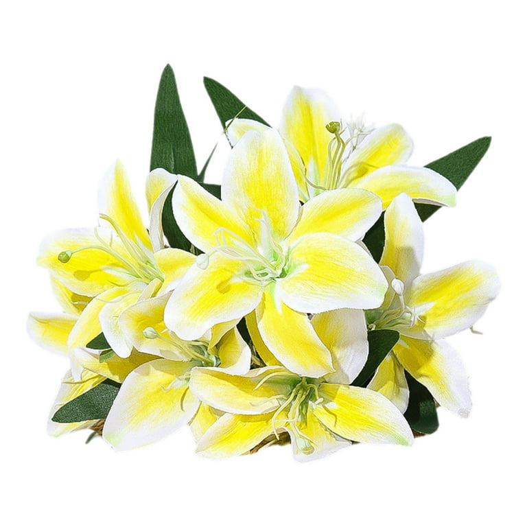 Taotanxi Tiger Lily Satin Artificial Flowers 14