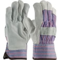thumbnail image 2 of Wells Lamont Palm Safety Glove Large Leather Gray/Blue 847532L, 2 of 3