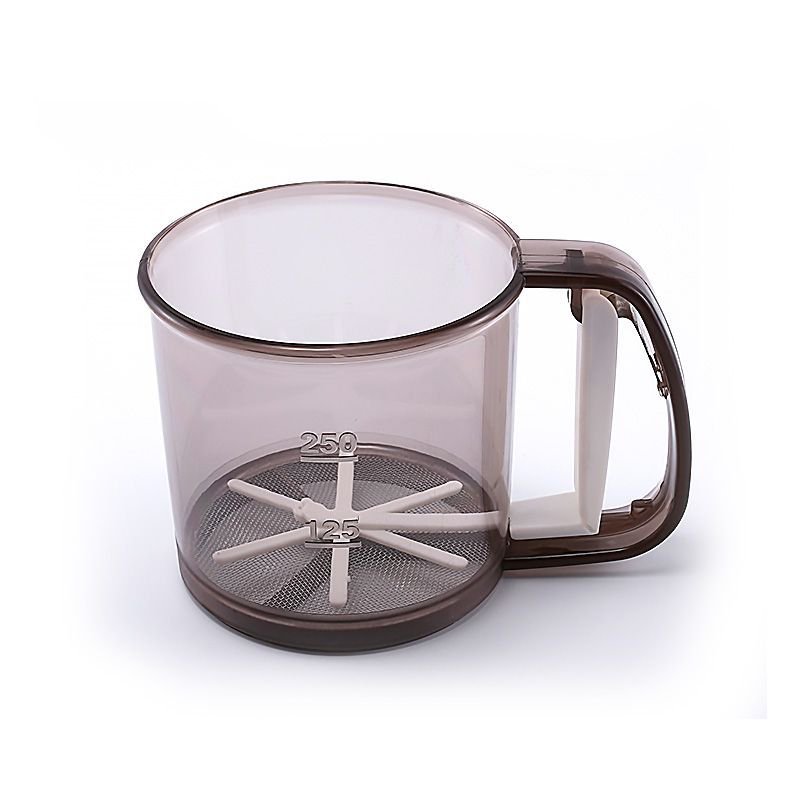 Cup Shape Mechanical Flour Sieve Hand Held Flour Sifter Shaker Powder