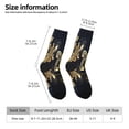 thumbnail image 6 of Uemuo Happy New Year 2024 (5) Pattern Women's Crew Socks, Soft Durable Breathable Moisture-Wicking with Odor Control Cotton socks, 6 of 9