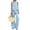 Light Blue, variant on Comfy Sets for Women Clothing Crew Neck Tank Top and Wide Leg Pants Summer Loungewear 2 Piece Travel Outfits