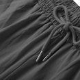 thumbnail image 4 of zbxnLI Plus Size Shorts for Women Cotton Linen Shorts with Pockets Women's Summer Wide Leg Casual Shorts, 4 of 7