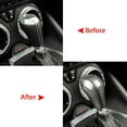 thumbnail image 5 of Xotic Tech Real Carbon Fiber Interior Gear Shift Knob Cover Overlay Trim Decal for Chevrolet Camaro 2016 2017 2018 2019 2020, 5 of 9