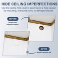 thumbnail image 5 of Uxcell 110mm/4.3" Round Ceiling Cover Plate, Downlight Hole Speaker Wall Hole Spring-Lock Decorative Steel Trim Cap Access Panel for 3.1-3.5" Ceiling or Drywall Openings, Matte White, 5 of 7