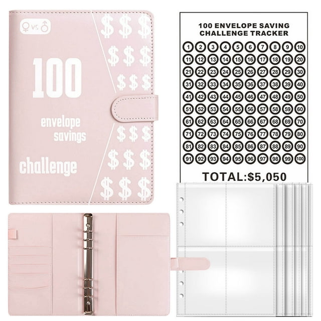 Dsscvnef 100 Envelope Saving Kit Lightweight Budget Planner with Portable Organizer for Financial Goals