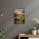 thumbnail image 3 of Arte mural de paisaje con montañas, lago y atardecer. Cuadro con amanecer y pastizal, ideal para decorar dormitorios, escaleras y todo el hogar., 3 of 6