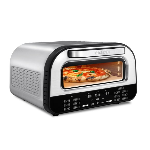Gourmia GPM1270 All-In-One Pizza Oven, Toaster, and Air Fryer with 6 Pizza Presets and 7 Cooking Functions - Stainless Steel