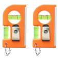 thumbnail image 1 of KAKOWELY 2pcs Practical Level Ruler High Precision Spirit Level Mini Balancing Calibrator,3.35X"X1.77"X0.79", 1 of 4