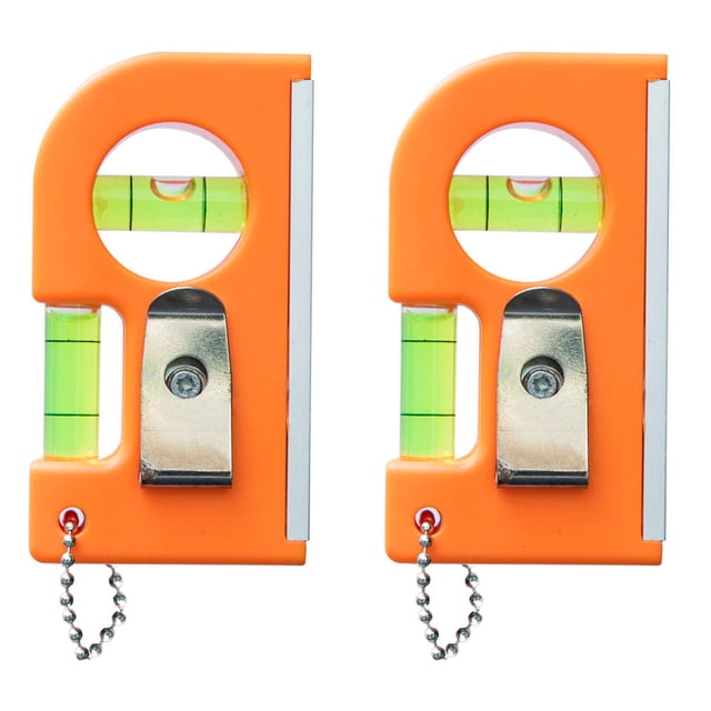 KAKOWELY 2pcs Practical Level Ruler High Precision Spirit Level Mini Balancing Calibrator,3.35X"X1.77"X0.79"