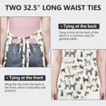 thumbnail image 6 of Cute Animal Dogs Apron-Garden Aprons for Women with Pockets-Cotton Linen Waterproof Kitchen Cooking Gardening Aprons Adjustable for Kitchen,Cooking,BBQ and Salon 33x27 Inch, 6 of 7