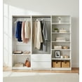 thumbnail image 2 of Klair Living Prosper White Freestanding Walk in Wood Closet System in Oak, 2 of 11