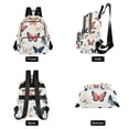 thumbnail image 4 of FORMRS Mini Backpack Purse for Women Travel Daypack Casual Shoulder Bag, Beige Butterflies, 4 of 7