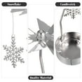 thumbnail image 3 of LIOOBO Decorative Silver Iron Candle Stand Romantic Tabletop Ornament for Crafts 3Pcs, 3 of 6