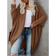 thumbnail image 2 of Sherrylily Women Cardigan Long Batwing Sleeve Open Front Knit Sweater Chunky Waffle Coat, 2 of 5
