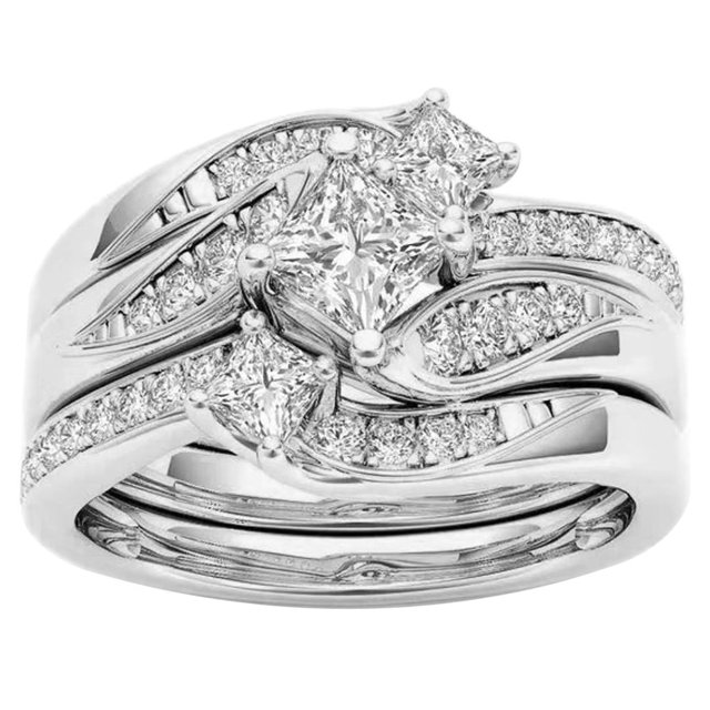 SNNROO Bague de Mariage en Acier Inoxydable avec Accessoires