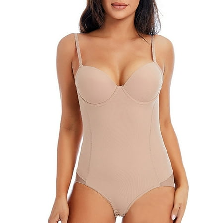 

HIMIWAY Shapewear for Women Tummy Control Shapewear One-piece Shapewear Full-body Strengthening Version of Corset Slim Body Beautiful Underwear Shapeshape Tight Closed Crotch Complexion L
