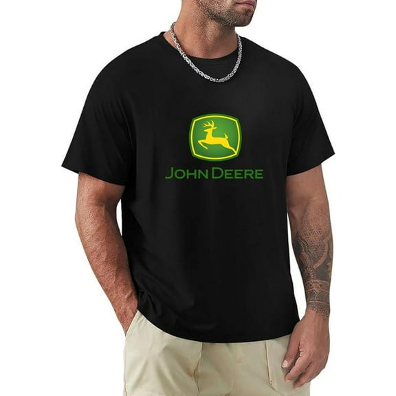 John Deere American Farm Life Funny Retro Tractor Logo Farming Unisex T-Shirt, for men & women, up to size 5XL.