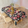 thumbnail image 3 of Rectangle Boho Style Waterproof Tablecloth 60×102 Inch, Bohemian Colorful Floral Reusable Indoor/Outdoor Durable Table Cover for Party Kitchen Dinner Room Decor, 3 of 6