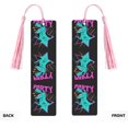 thumbnail image 2 of Kdxio Rex Dinosaur With Sunglasses Print Metal Tassel Bookmarks,Perfect Gift for Art Lovers and Bookworms Metal Bookmarks for Women, 2 of 8