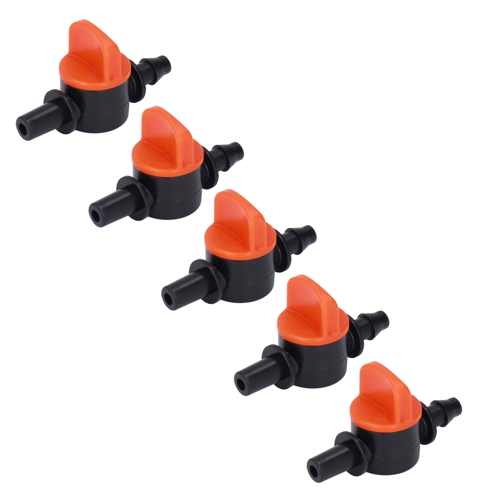 Pièces De Rechange 50pcs Vanne D'irrigation Goutte à Goutte 4/7mm Diamètre Extérieur 6mm/0,2 Pouces Vanne De Commutation D'irrigation Goutte à Goutte Vanne De Couplage De Tube D'irrigation Goutte à Go
