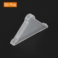 thumbnail image 3 of Uxcell 50Pack Corner Protectors 5x50mm Plastic Triangle Corner Guards Cushion, White, 3 of 6