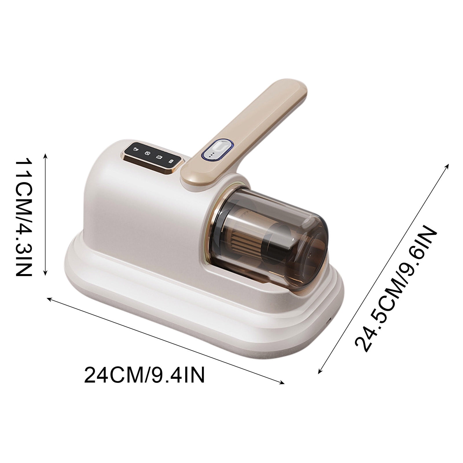 Mattress Vacuum Cleaner, 100W Handheld Bed Fabric Cleaner with UV Light and Heat, 9Kpa Suction for Dust Mite Removal, 4 Layer Filtration System Portable Allergen Eliminators