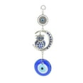 thumbnail image 2 of Colgante de mal de ojo, búho nocturno, Luna, esmalte de color, aleación, colores exquisitos, estilo elegante, atrae riqueza, decoración de mal de ojo, 2 of 8