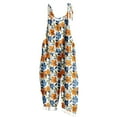 thumbnail image 1 of yoeyez Jumpsuits for Women Dressy,Women Summer Print Plus Size Rompers Sleeveless Adjustable Straps Backless Overalls Jumpsuit With Pockets Multicolor,XL, 1 of 6