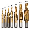 thumbnail image 3 of Spiral Step Drill Bit 180 Degree Angles Efficient Reaming and Chamfering Suitable for Metal and Non Metal Products, 3 of 5