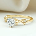 thumbnail image 4 of Rosec Jewels Lab Created Diamond Heart Engagement Ring - 7 mm - 1 Ct - EF-VS Quality, 14K Yellow Gold, US 3.00, 4 of 8